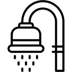 Vector Icon Shower, Clean, Bath, Bathing, Hygienic, wellness