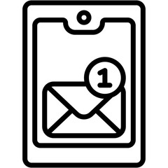Vector Icon Mail, Mobile, App, Phone, Email, smartphone