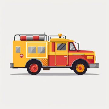 Fire truck vector image