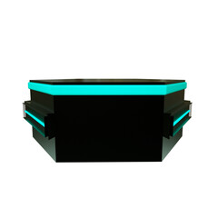 3d render stage social media 