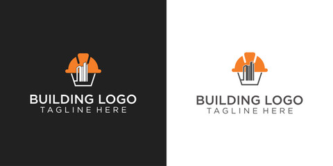Creative building logo design with modern style| premium vector