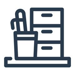 Neat Desk Organizer Accessories Icon