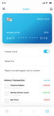  Online Bank, Saving Management and Credit Card Manage, Send and Transfer Money App UI Kit Template