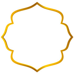 Islamic golden frame