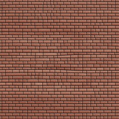 Obraz premium uneven red brick wall