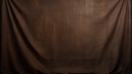 Dark brown painted canvas or muslin cloth backdrop suitable for portraits products and concepts with a design that is darker towards the edges - obrazy, fototapety, plakaty