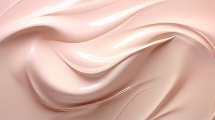 Obraz premium Creamy cosmetic smears on a pastel backdrop
