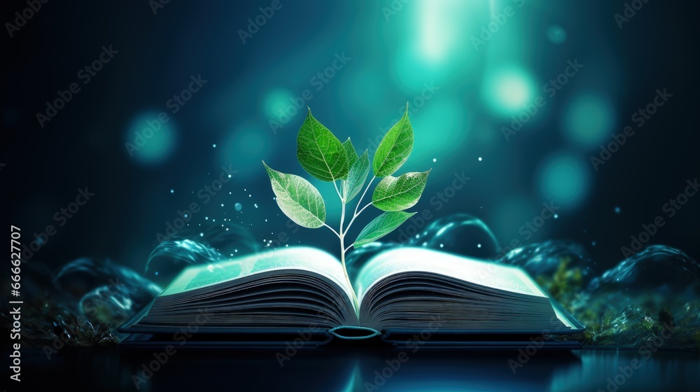 Poster eco friendly design elements for website printed materials