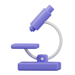 Microscope 3D Icon