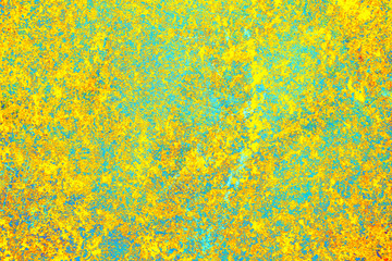 retro golden cracked and peeling wall background.