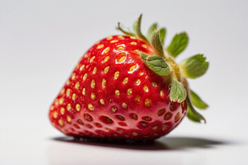 Strawberry on white background.