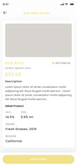 Red and White Wine Bottle Store, Alcoholic Drinks Shop, Beverage Ecommerce App UI Kit Template
