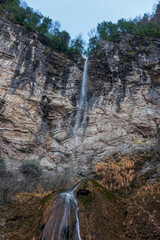 waterfall in the mountains