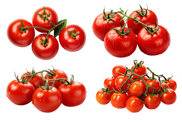 Set of Campari tomatoes, created by generative AI technology