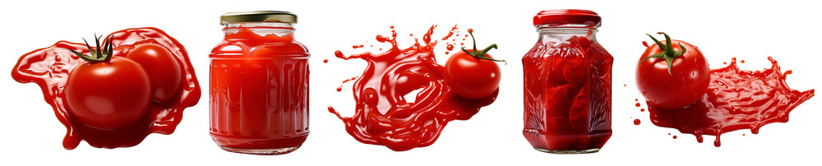 Tomato paste preservation , created by generative AI technology