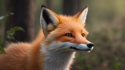 Fototapeta premium a cunning fox