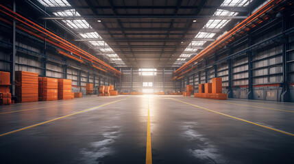 Fototapeta premium Warehouse Generative Ai