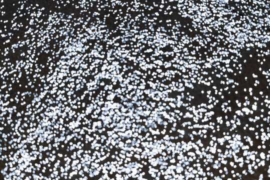 Sparkling water out of focus