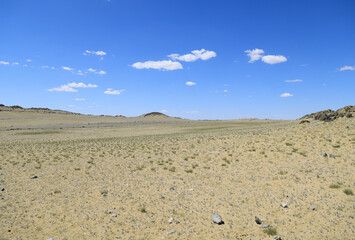 Landscape of Bayankhongor province in Mongolia