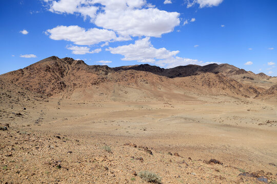 Landscape of Bayankhongor province in Mongolia
