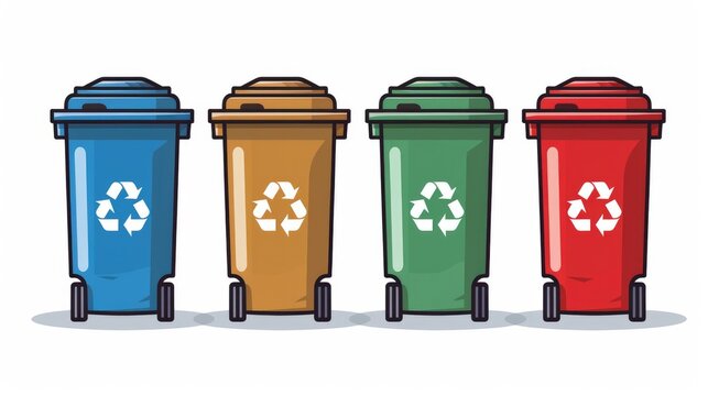Garbage recycle bin