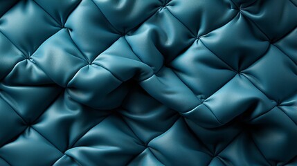 Invitingly smooth, the electric blue fabric beckons you to sink into its plush embrace and lose yourself in its luxurious depths - obrazy, fototapety, plakaty