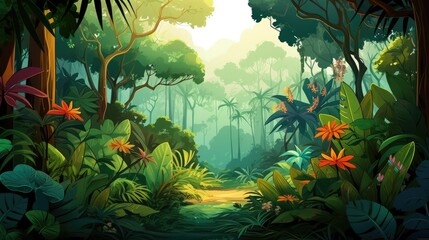 Obraz na płótnie Canvas Beautiful Jungle