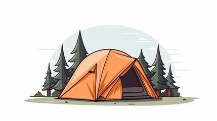 Simple camping tent
