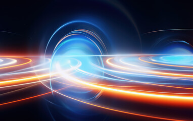 Glowing curve abstract background,Glowing curve abstract background