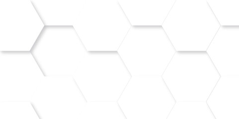 Abstract background with hexagon, modern abstract vector polygonal pattern. Futuristic abstract honeycomb technology white background. Luxury white hexagon pattern.