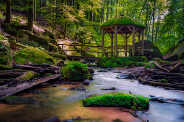 Pavillon in der Karlstalschlucht