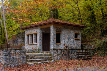 Fototapeta na wymiar Kaimaktsalan mountain in Greece is a beautiful winter destination - Aridea - Macedonia - Greece - 12-10-2013