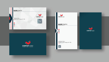 Modern and Creative visiting card design, Professional Business card template, corporate, vector, elegent business card