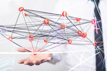 conference Digital Network and data concept 3d