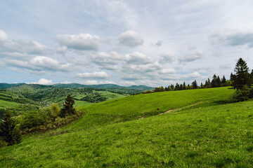 Pieniny Mountains in Poland. Photo taken on the yellow trail to Durbaszka.
