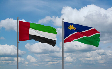 Namibia and United Arab Emirates, UAE, country relationship concept