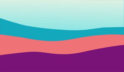 Colorful Abstract background design with Turquoise, Coral Pink, Violet, Terra Cotta colors.