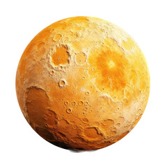  the Moon, harvest moon, and hues of yellow as an isolated and transparent PNG in an Environment-themed, photorealistic illustration. Generative ai