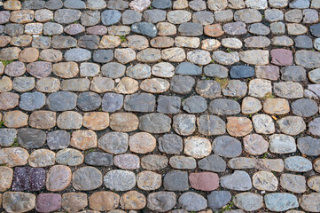 Cobbles stones in a middleage town