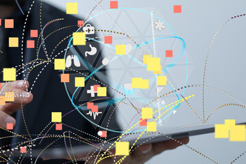 Obraz premium - neural network exposure digital