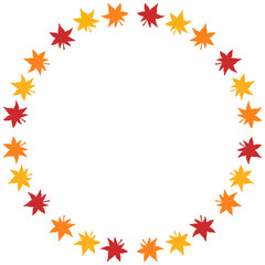 단풍잎 원형리스