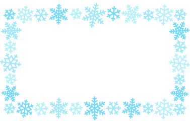 snow frost frame border decorative ornament vector background