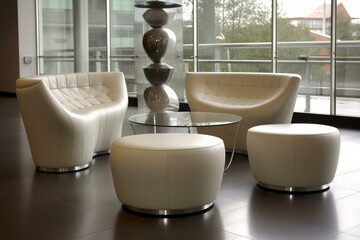 Contemporary lounge furniture. Generative AI