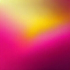 Fototapeta premium Fuchsia pink blurred yellow grainy gradient background vibrant backdrop banner poster wallpaper website header design
