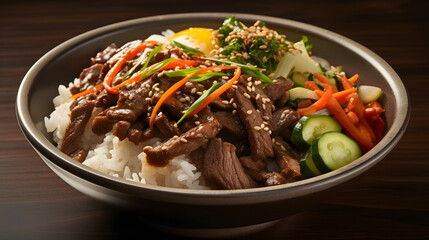 Fototapeta premium Tasty rice dish