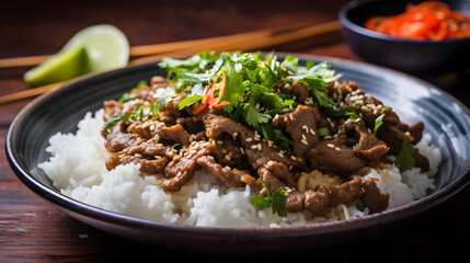 Fototapeta premium Tasty rice dish