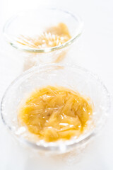 Mashing bananas