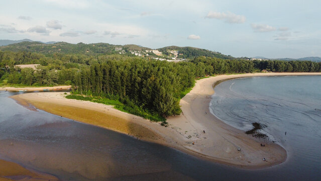 Bird's-eye view of Layan Beach, Phuket, Thailand