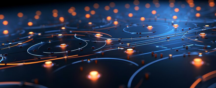 a simple background design inspired on an abstract representation of AI technology. generative AI