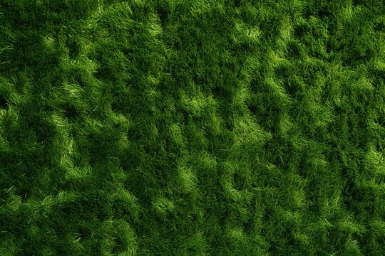 Top-down view of football grass texture. Generative AI
